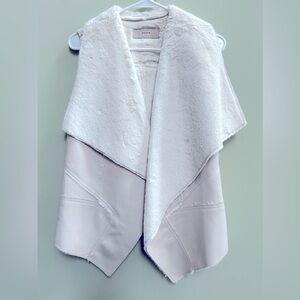 Women BlankNYC Light Tan faux leather vest. Size M